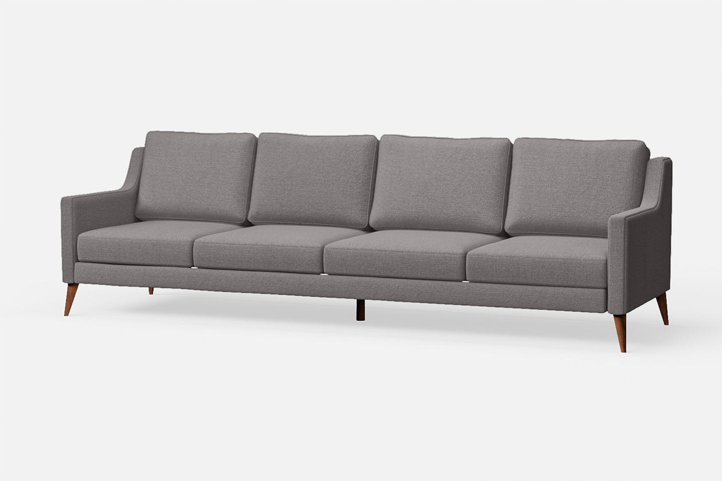 Aquila 4 Seater Sofa Grey Linen Fabric