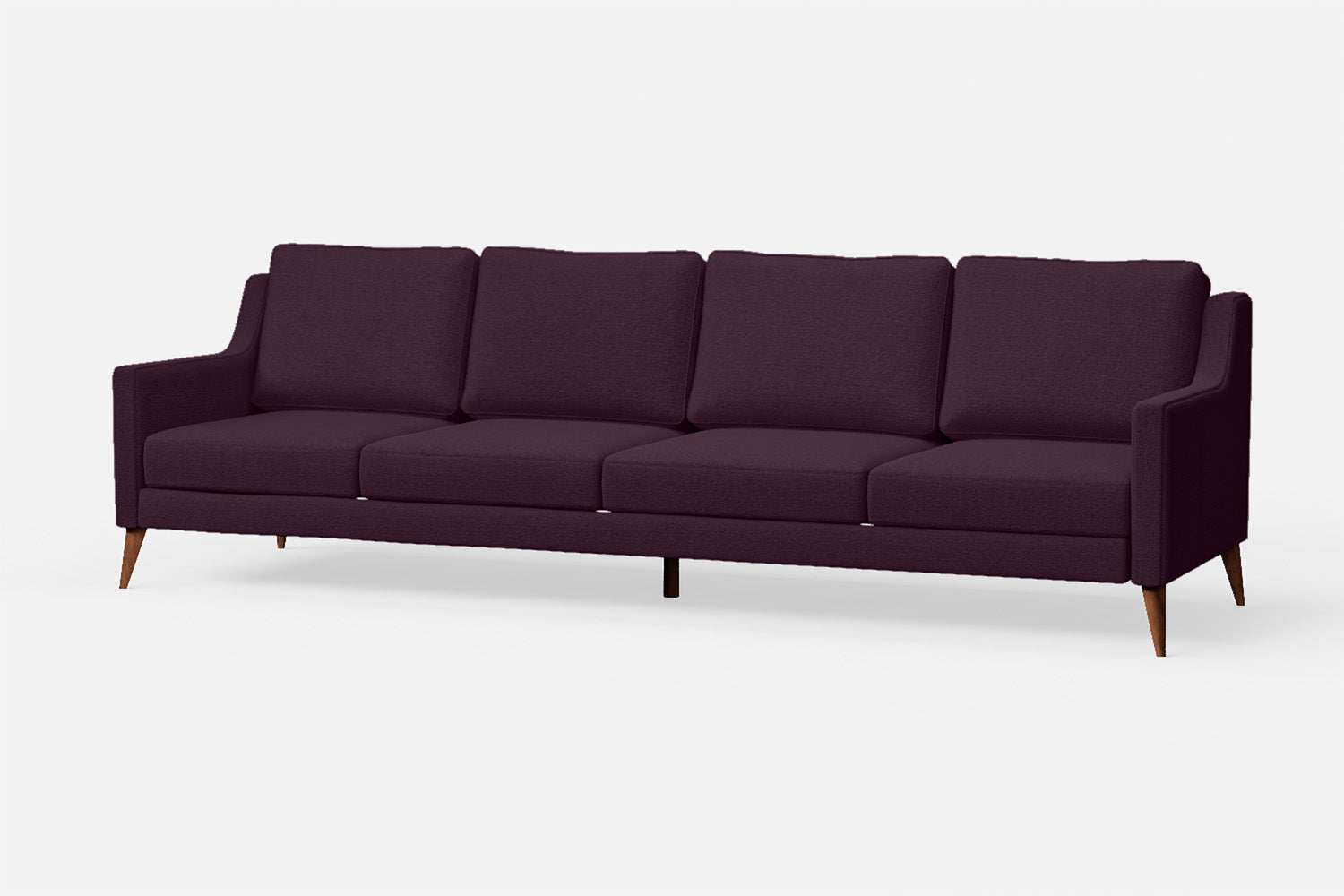 Aquila 4 Seater Sofa Purple Linen Fabric