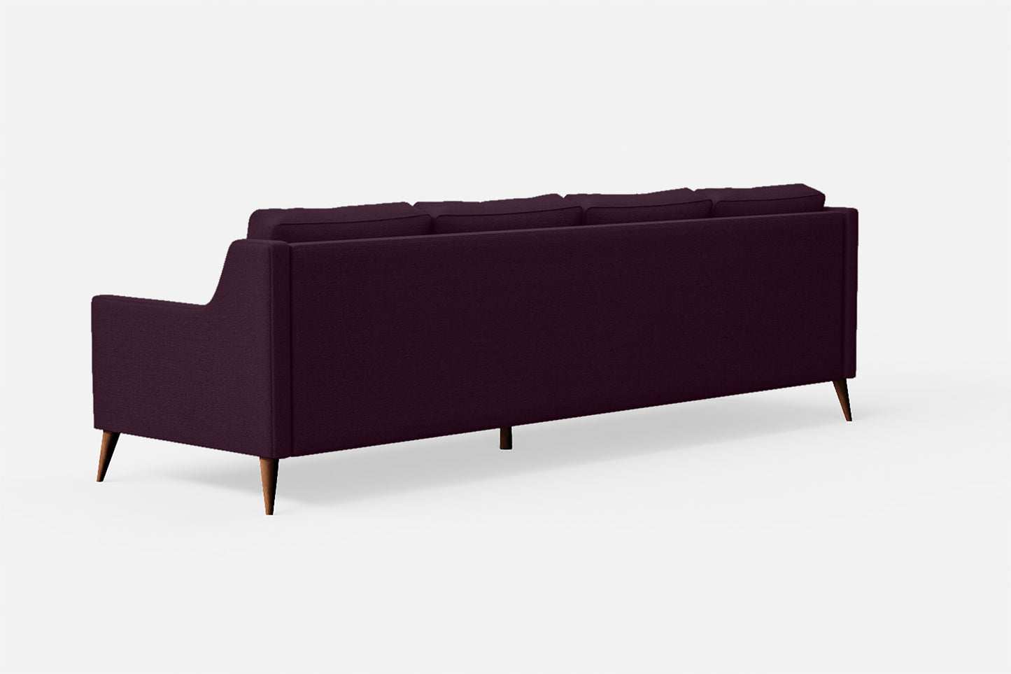 Aquila 4 Seater Sofa Purple Linen Fabric