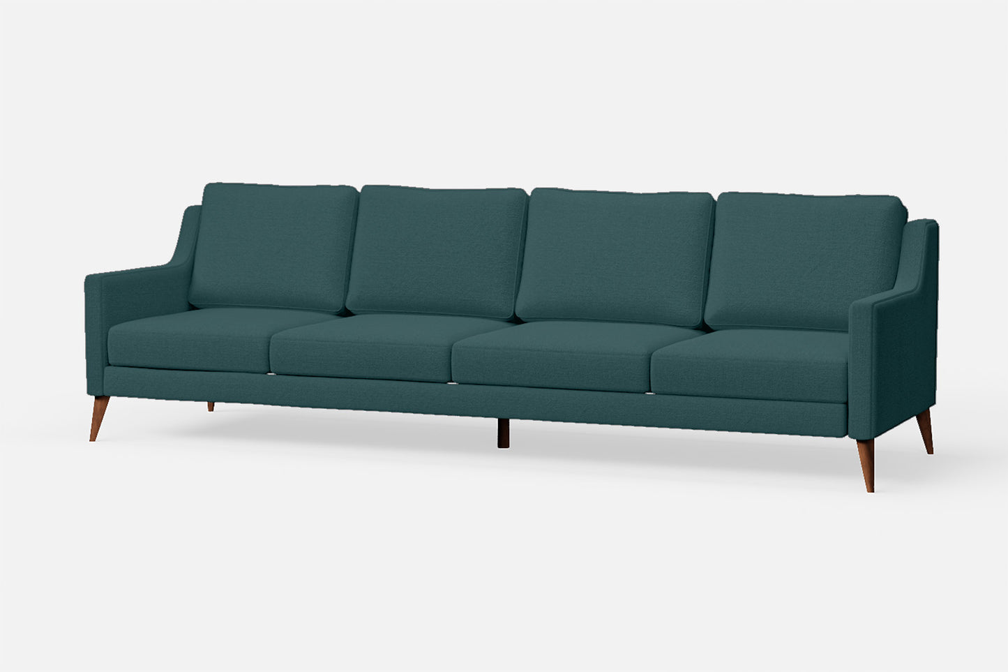 Aquila 4 Seater Sofa Teal Linen Fabric