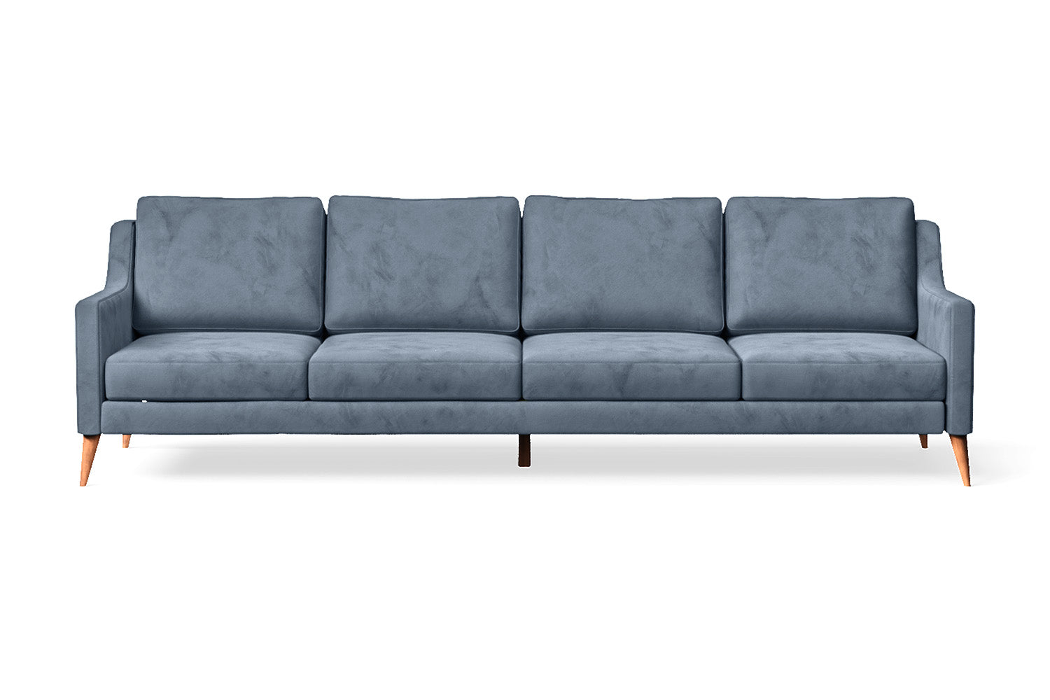 Aquila 4 Seater Sofa Baby Blue Velvet