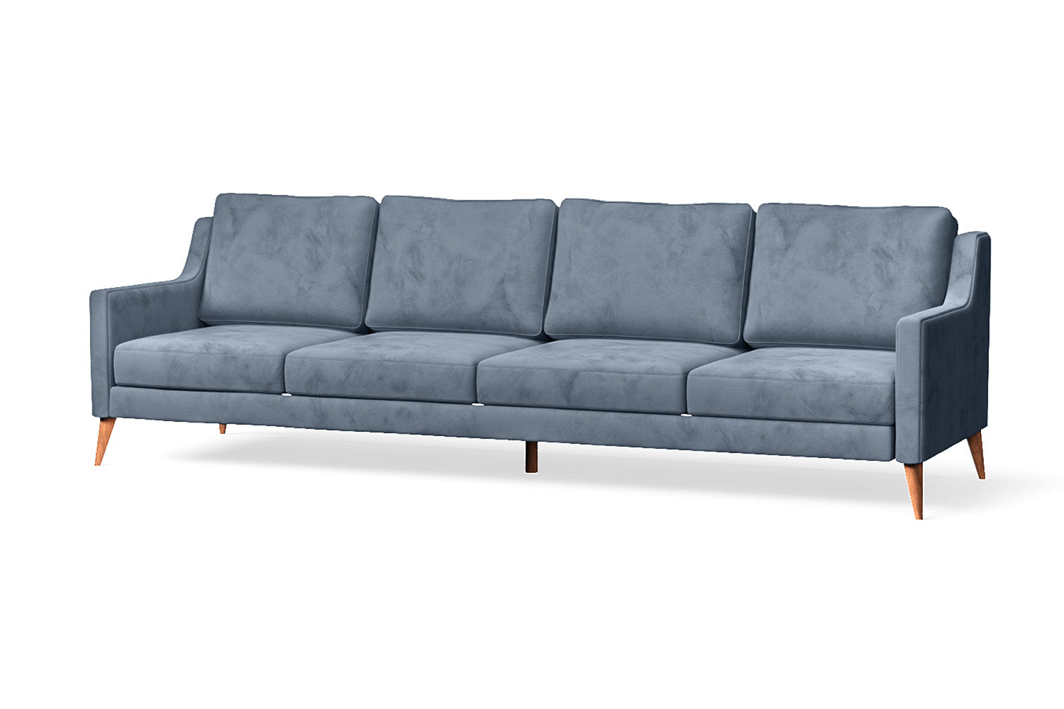 Aquila 4 Seater Sofa Baby Blue Velvet