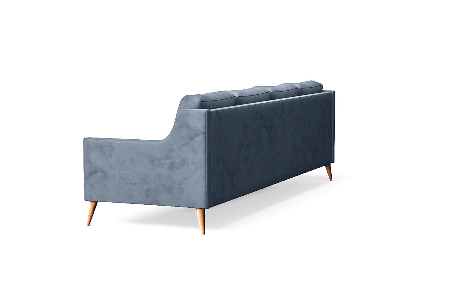 Aquila 4 Seater Sofa Baby Blue Velvet