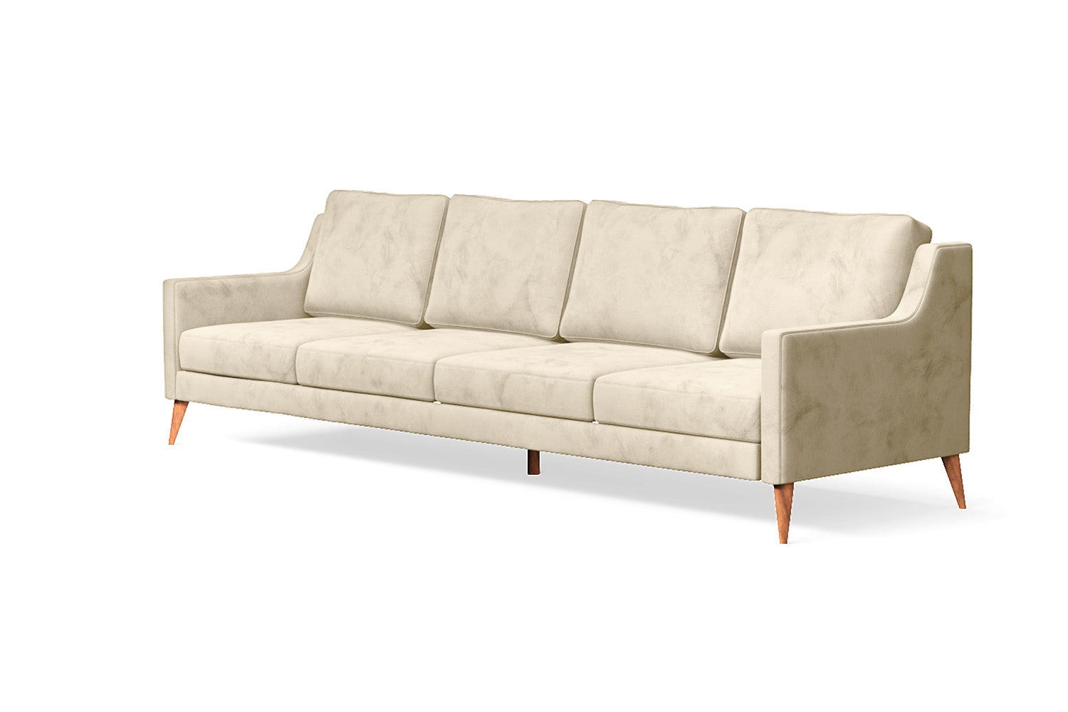 Aquila 4 Seater Sofa Cream Velvet