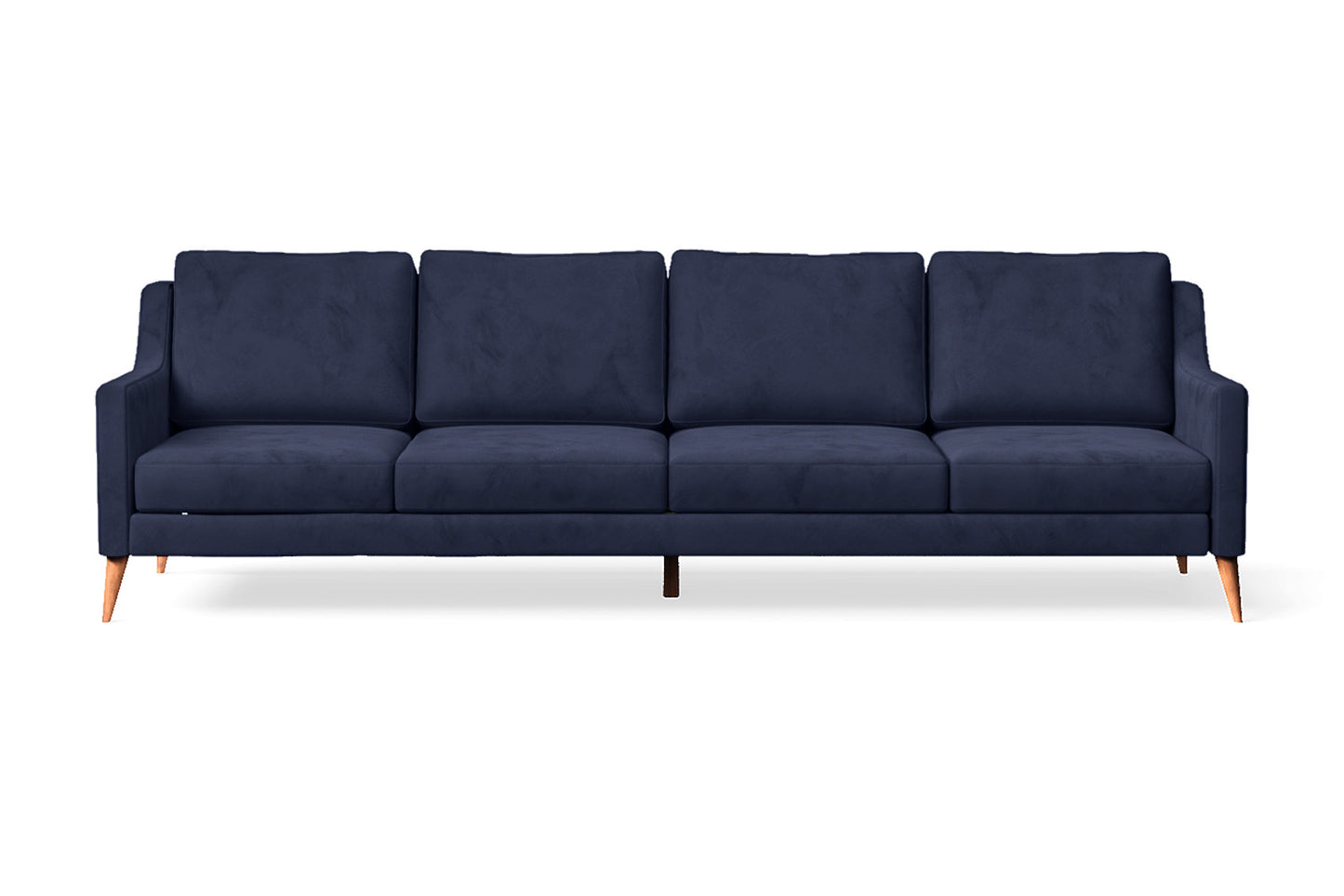 Aquila 4 Seater Sofa Dark Blue Velvet