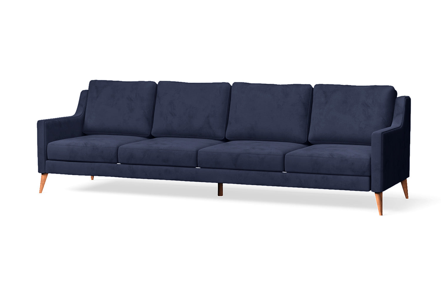 Aquila 4 Seater Sofa Dark Blue Velvet