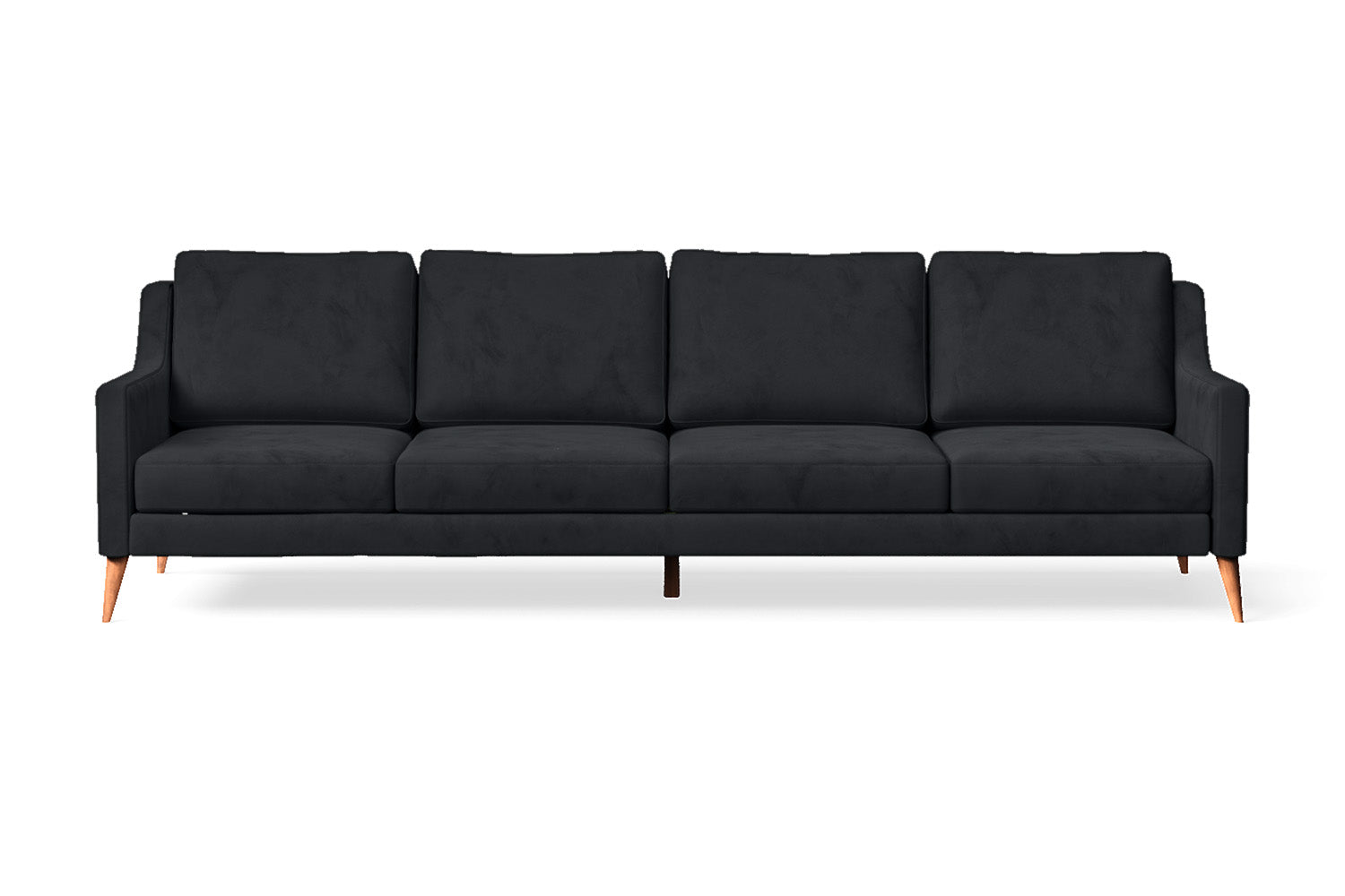 Aquila 4 Seater Sofa Dark Grey Velvet