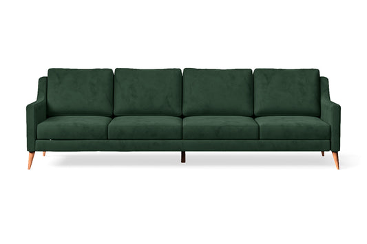 Aquila 4 Seater Sofa Green Velvet