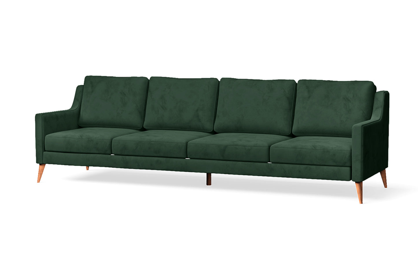 Aquila 4 Seater Sofa Green Velvet