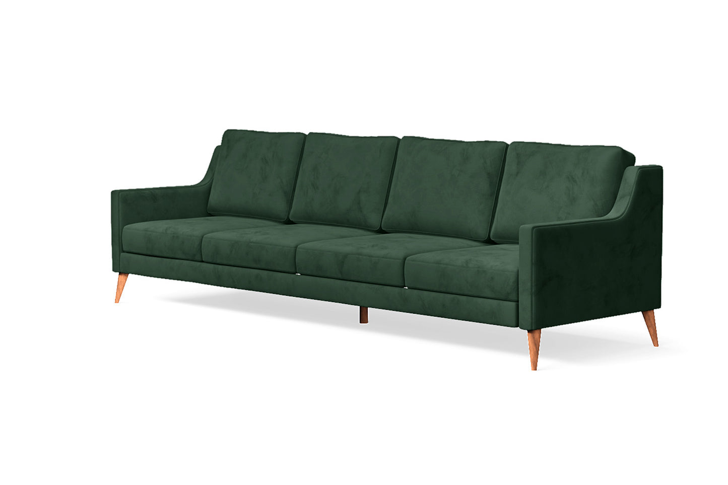 Aquila 4 Seater Sofa Green Velvet