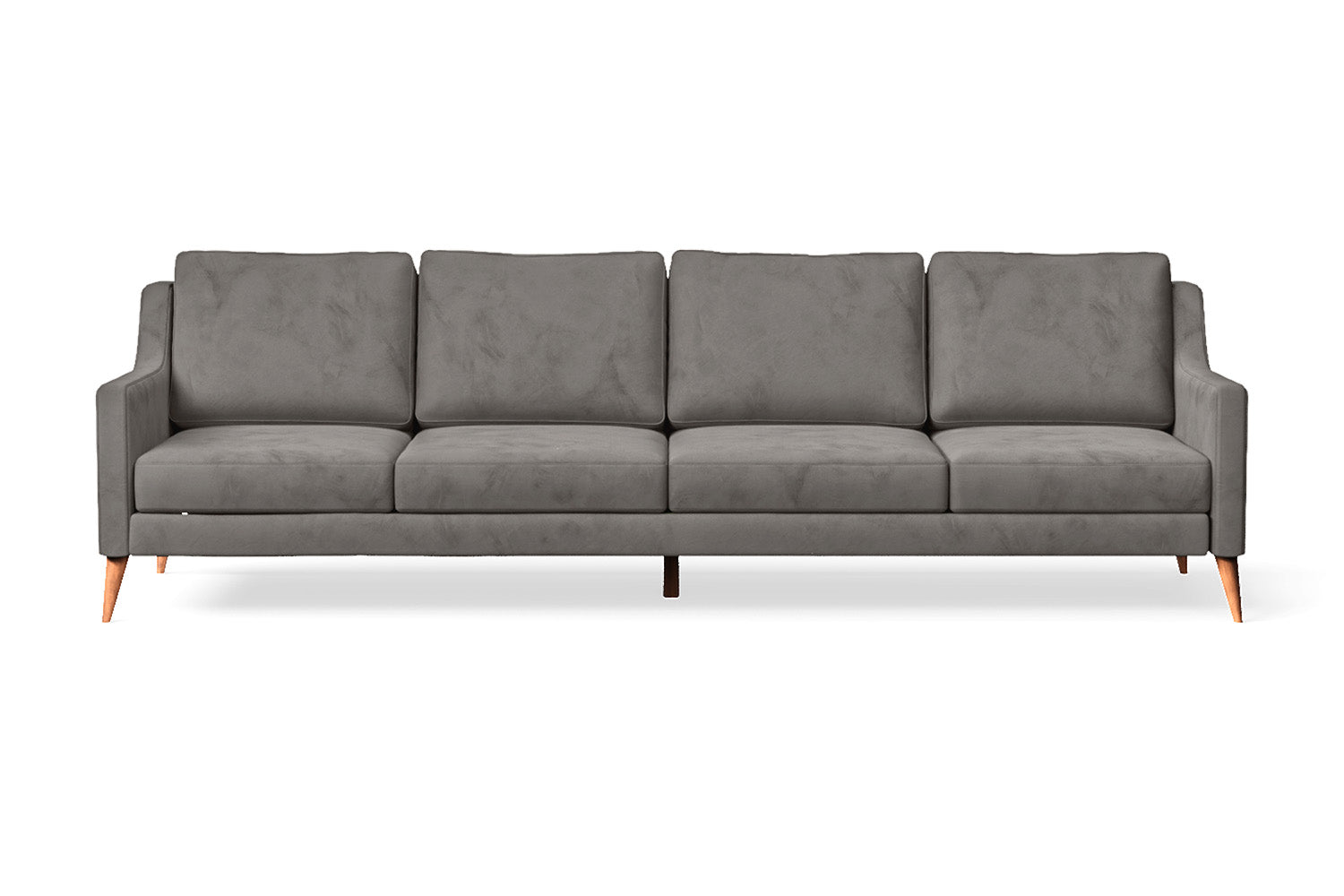 Aquila 4 Seater Sofa Grey Velvet