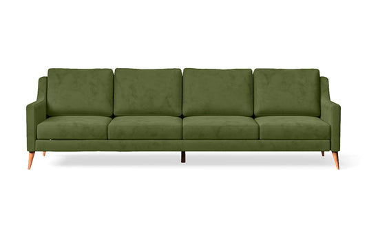 Aquila 4 Seater Sofa Lime Velvet