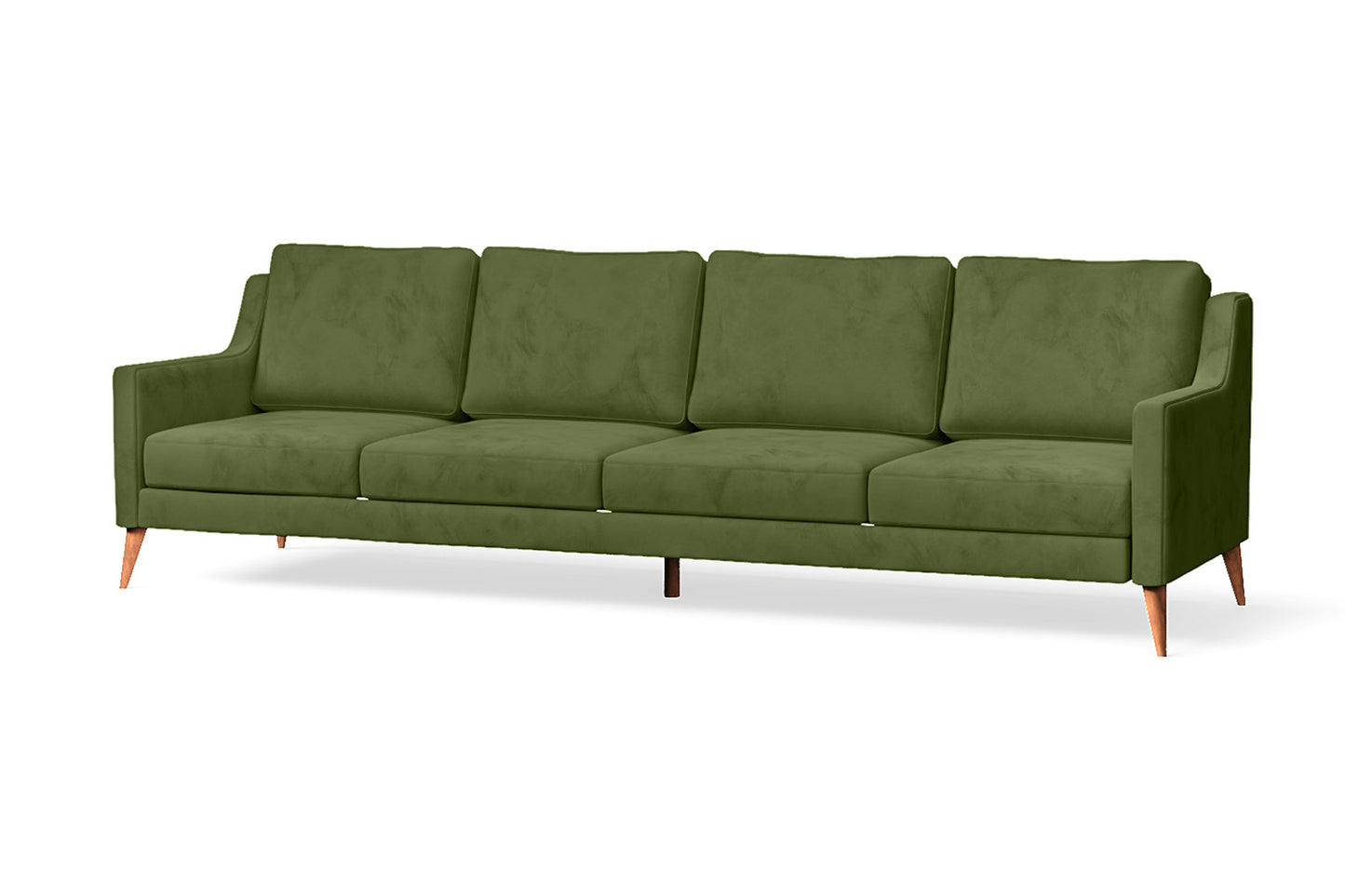 Aquila 4 Seater Sofa Lime Velvet