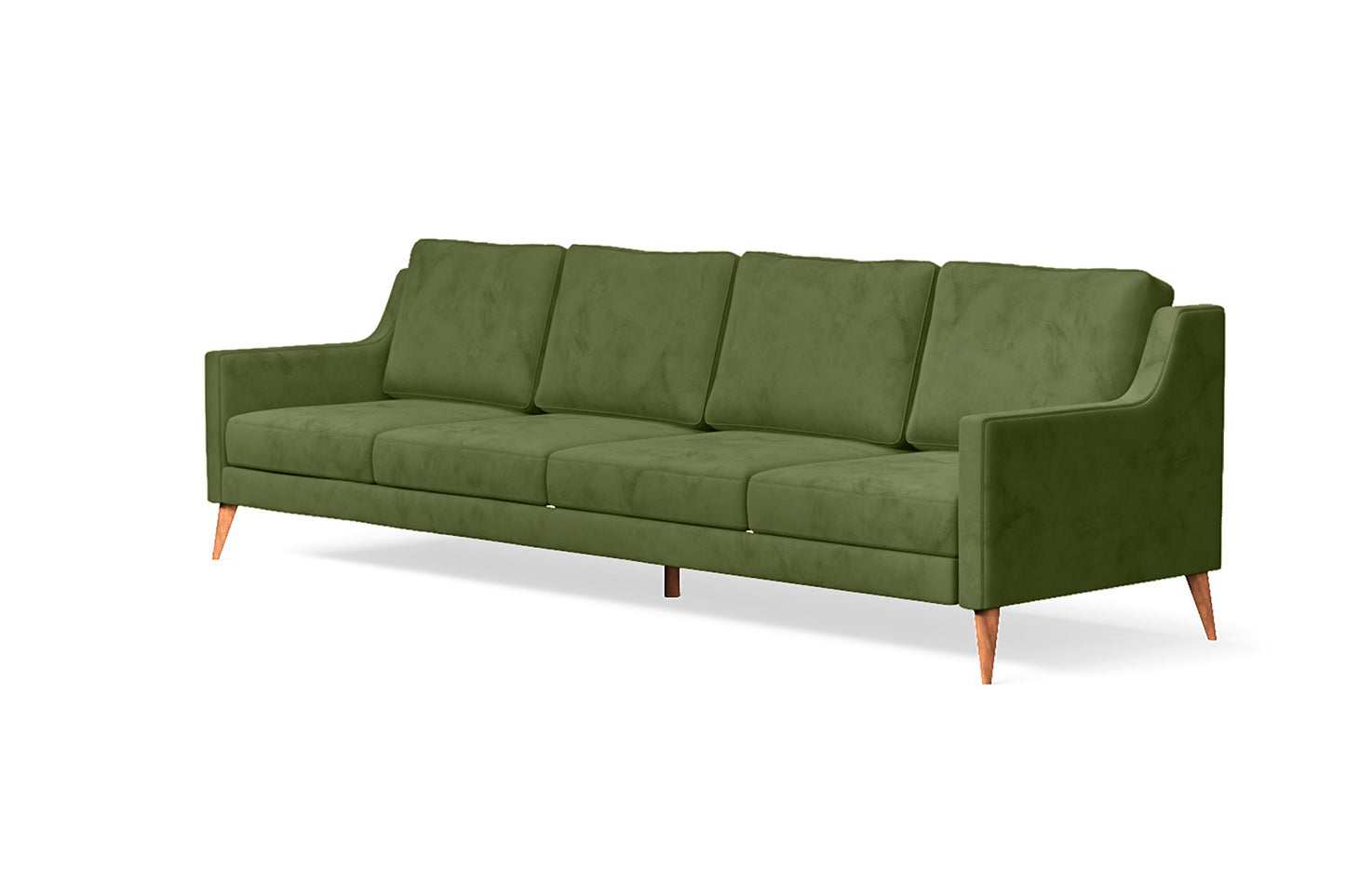 Aquila 4 Seater Sofa Lime Velvet