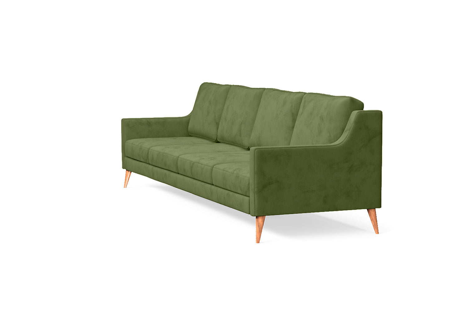 Aquila 4 Seater Sofa Lime Velvet