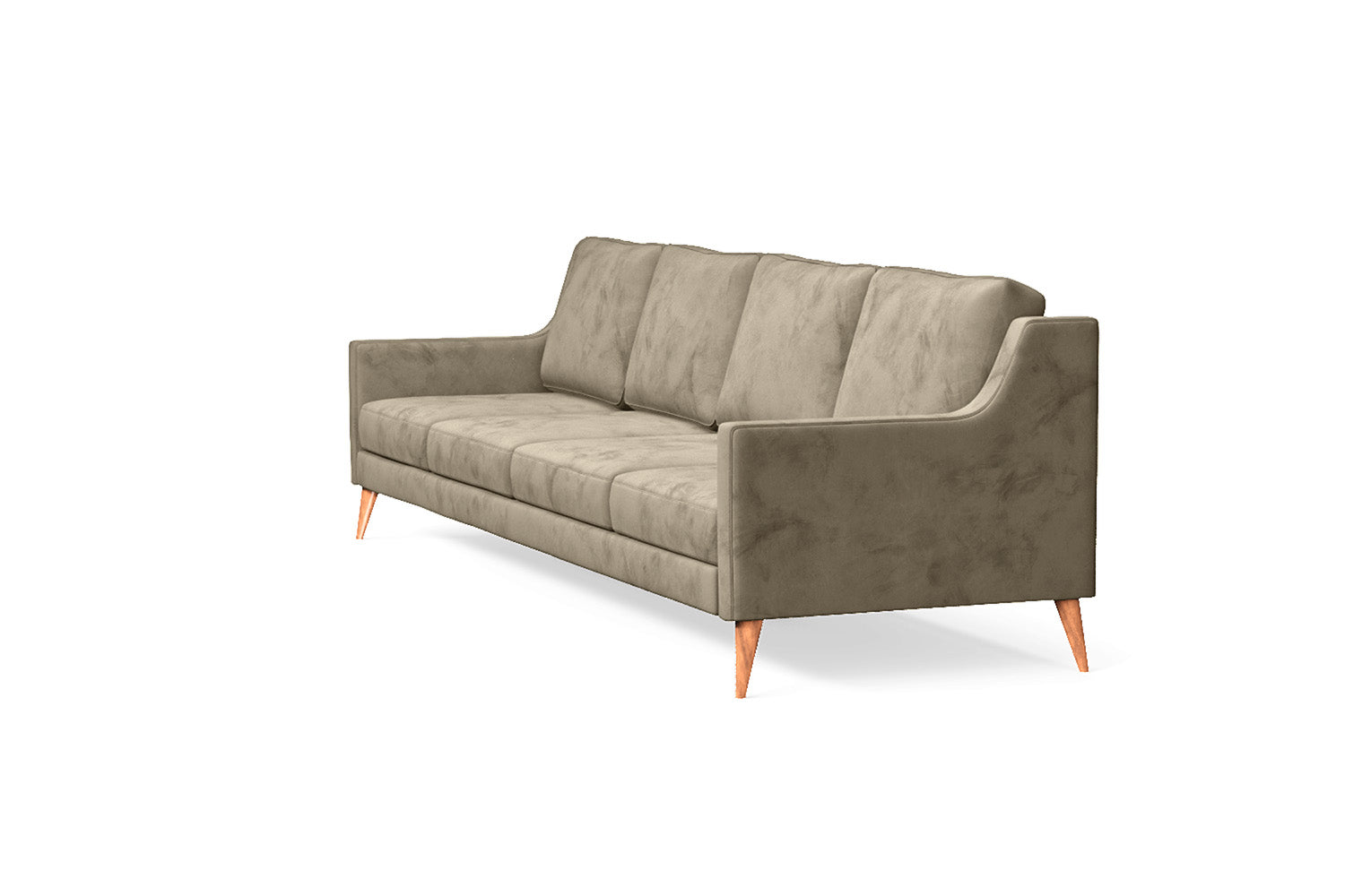 Aquila 4 Seater Sofa Sand Velvet