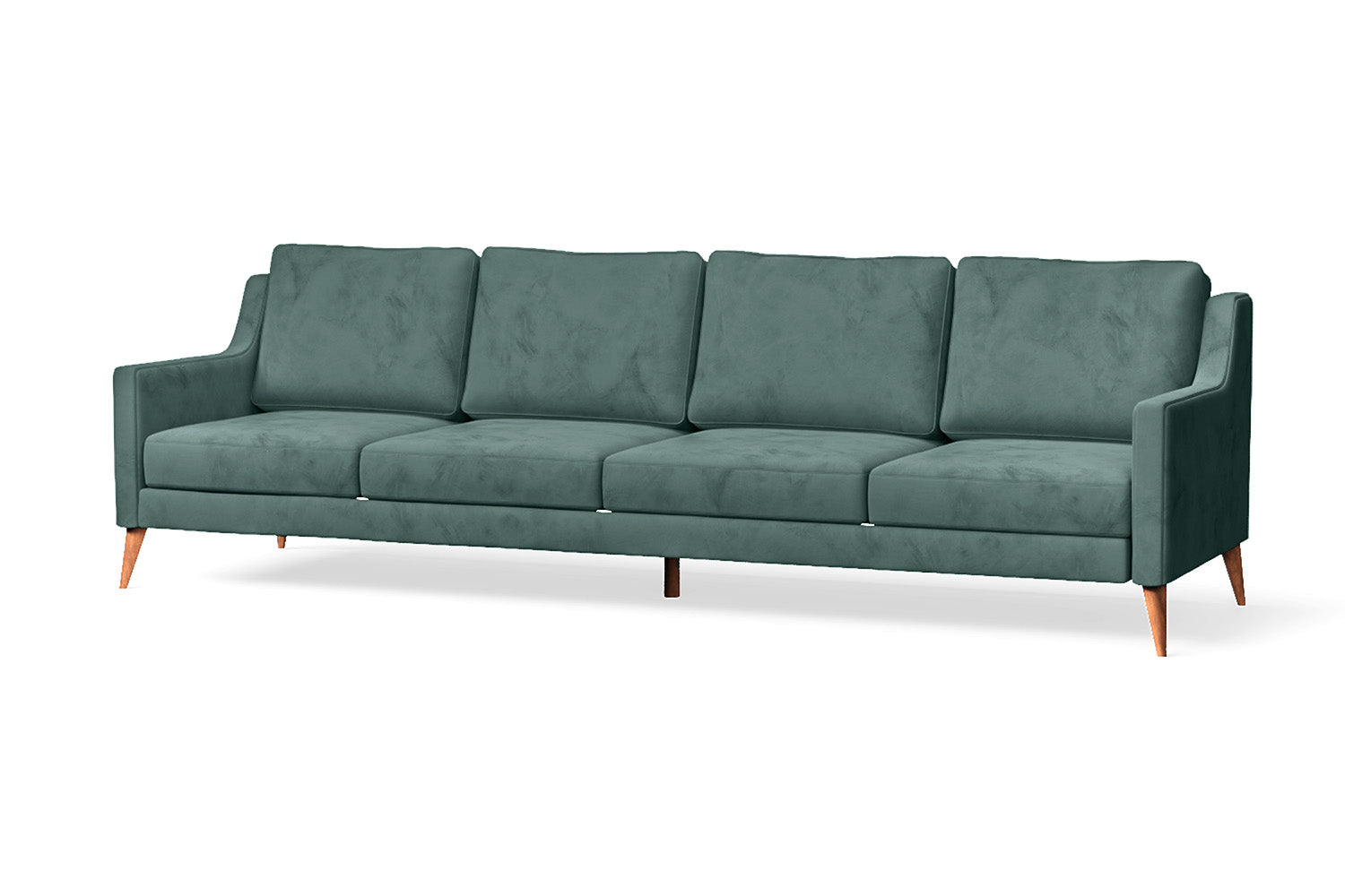 Aquila 4 Seater Sofa Teal Velvet