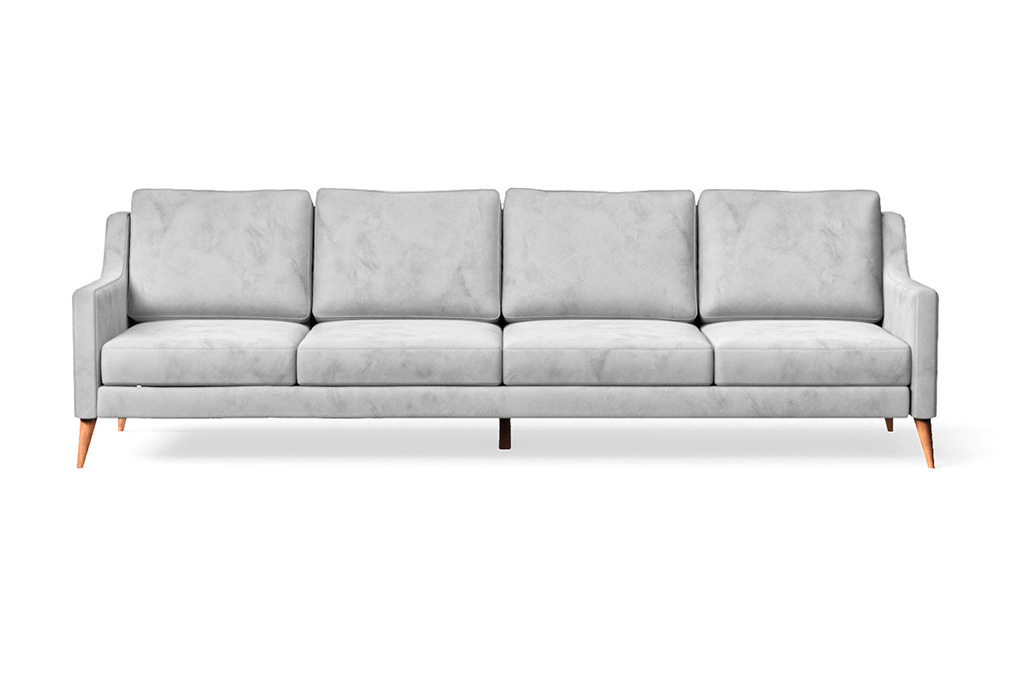 Aquila 4 Seater Sofa White Velvet