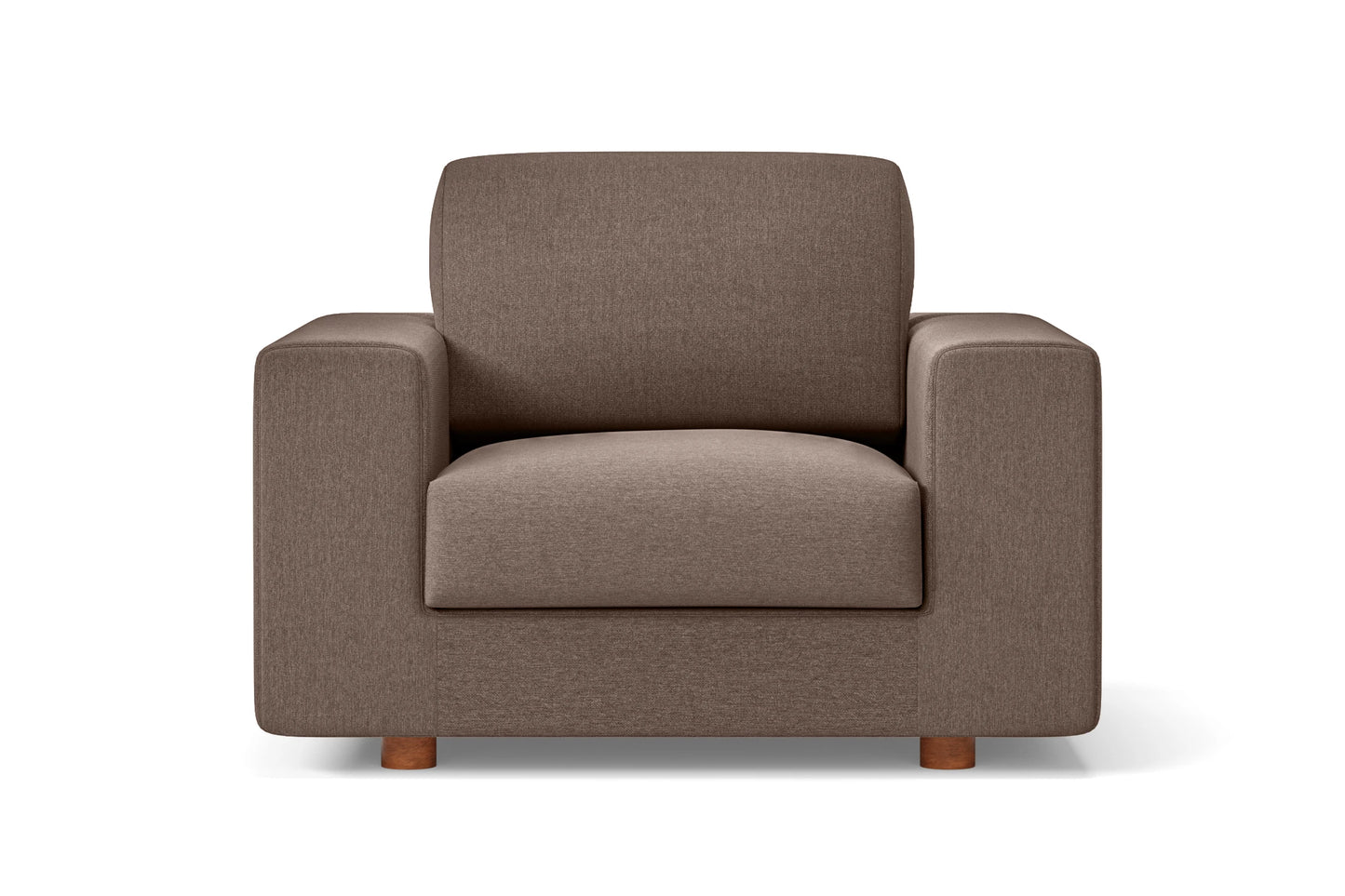 Arezzo Armchair Caramel Linen Fabric