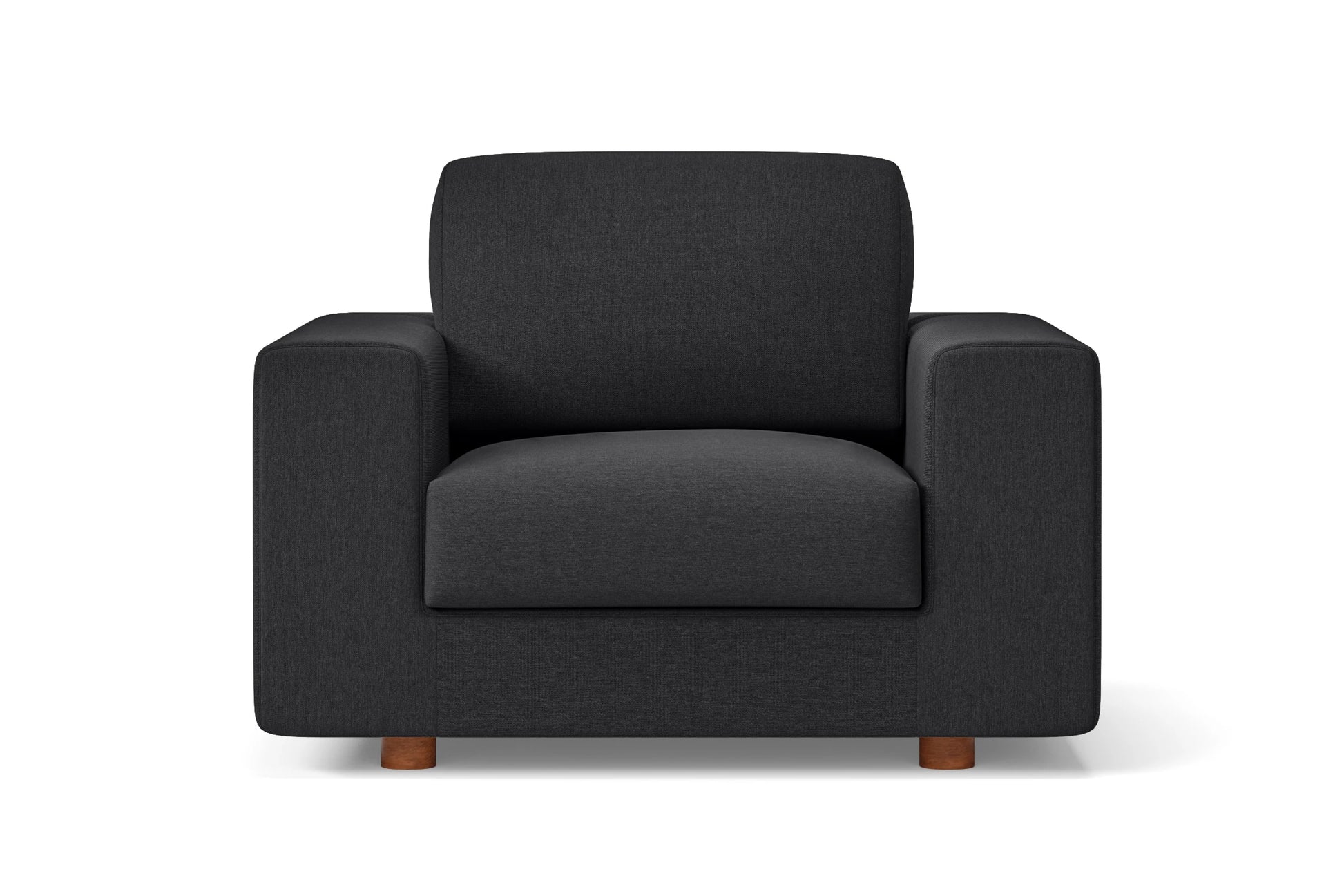 Arezzo Armchair Dark Grey Linen Fabric