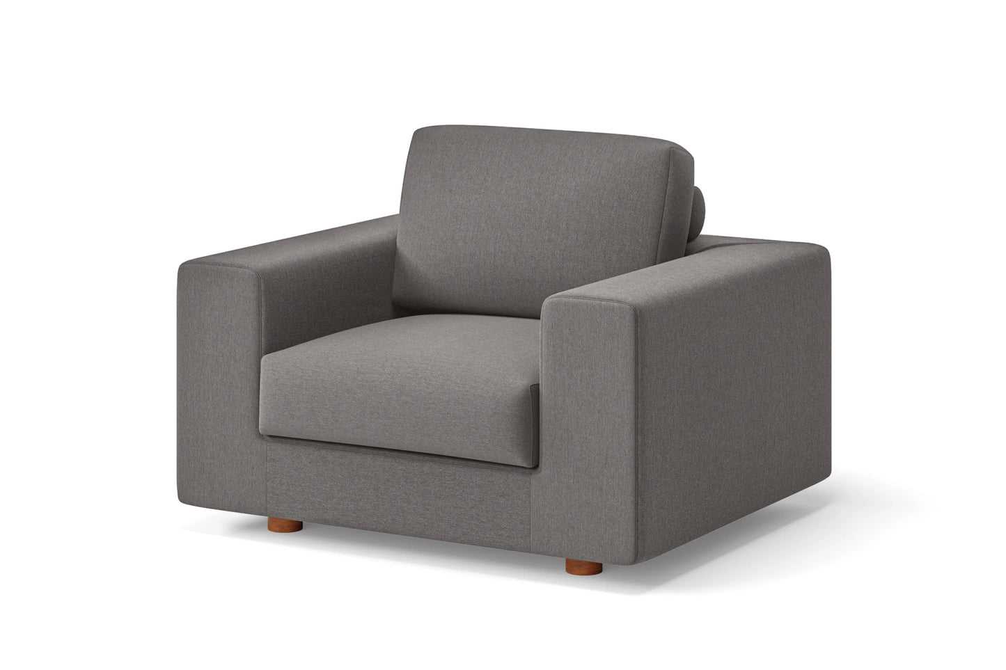 Arezzo Armchair Grey Linen Fabric