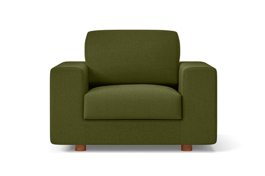 Arezzo Armchair Olive Linen Fabric