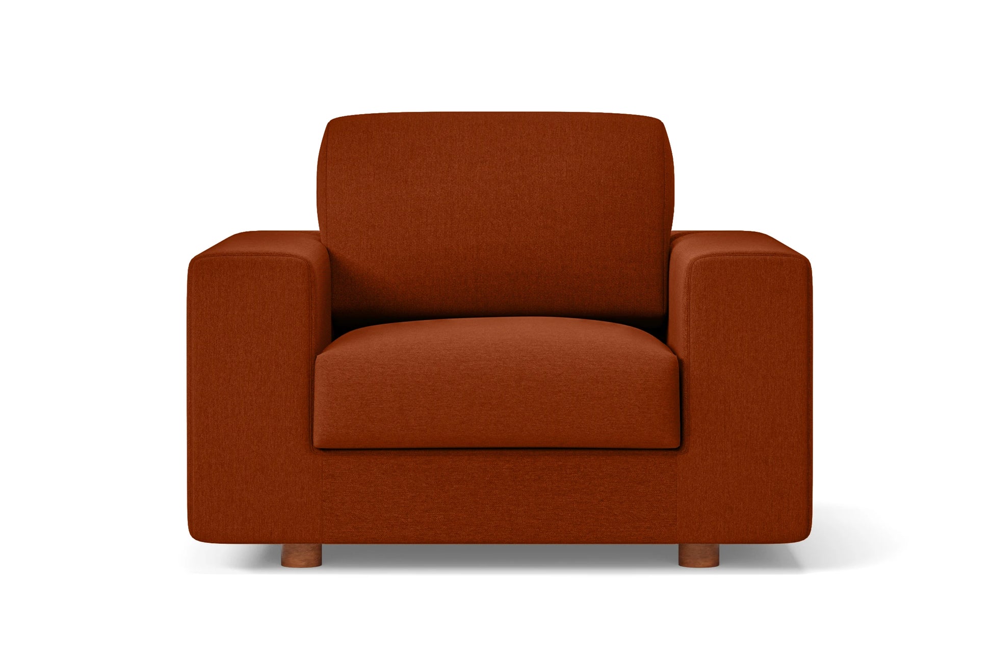 Arezzo Armchair Orange Linen Fabric