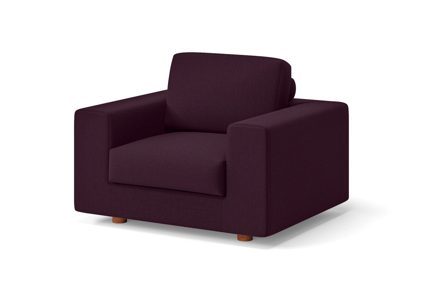 Arezzo Armchair Purple Linen Fabric