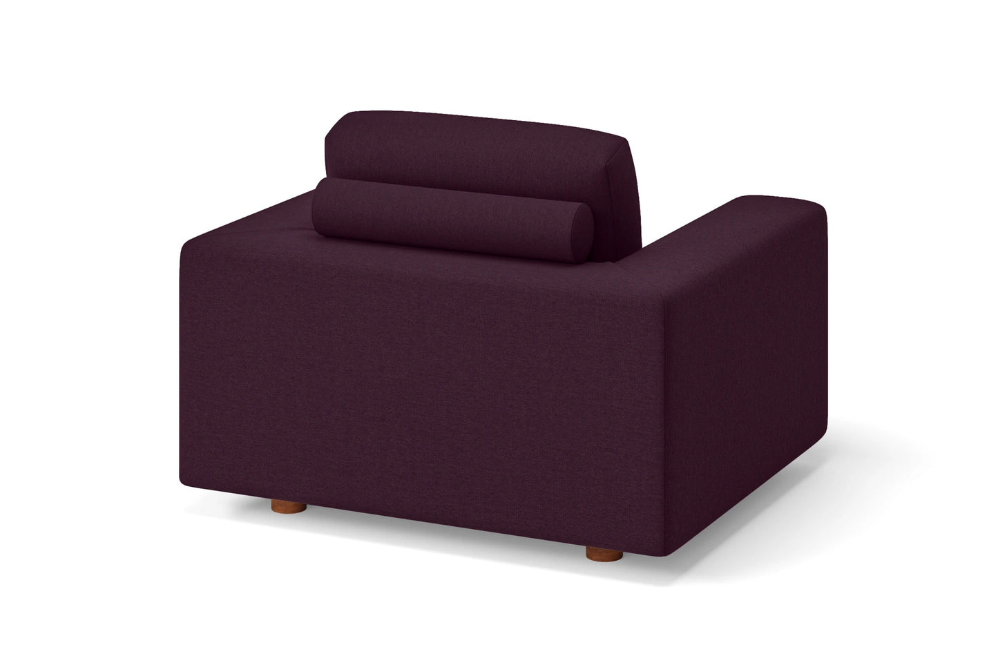 Arezzo Armchair Purple Linen Fabric