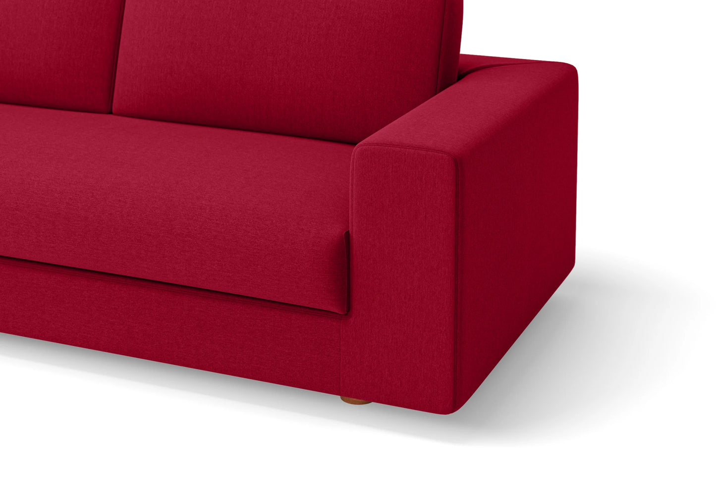 Arezzo Armchair Red Linen Fabric