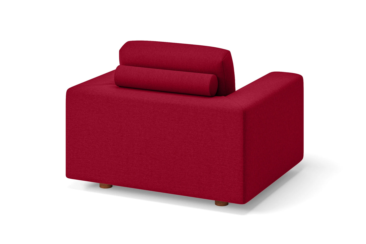 Arezzo Armchair Red Linen Fabric