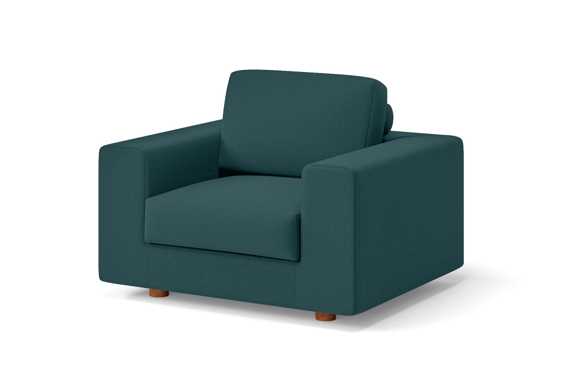 Arezzo Armchair Teal Linen Fabric