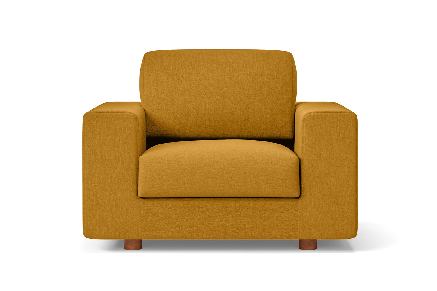 Arezzo Armchair Yellow Linen Fabric