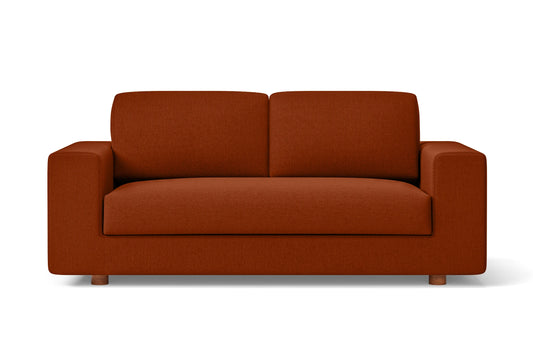 Arezzo 2 Seater Sofa Orange Linen Fabric