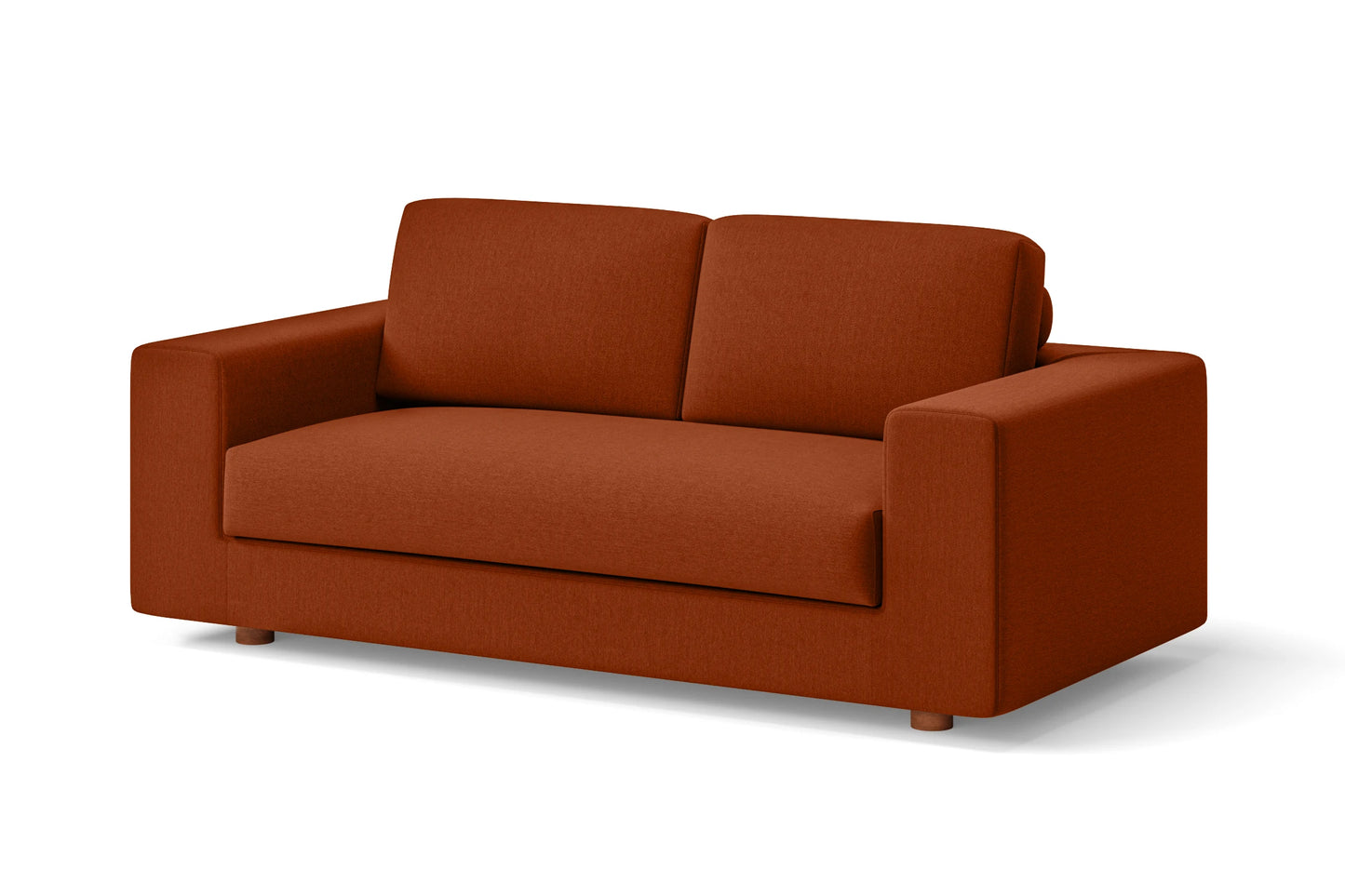 Arezzo 2 Seater Sofa Orange Linen Fabric