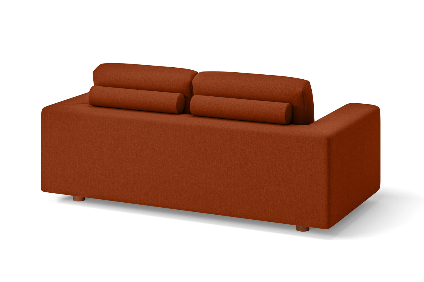 Arezzo 2 Seater Sofa Orange Linen Fabric