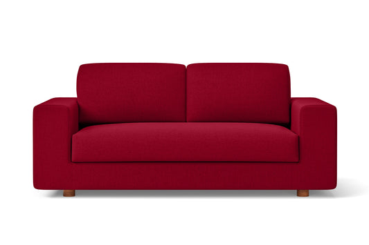 Arezzo 2 Seater Sofa Red Linen Fabric