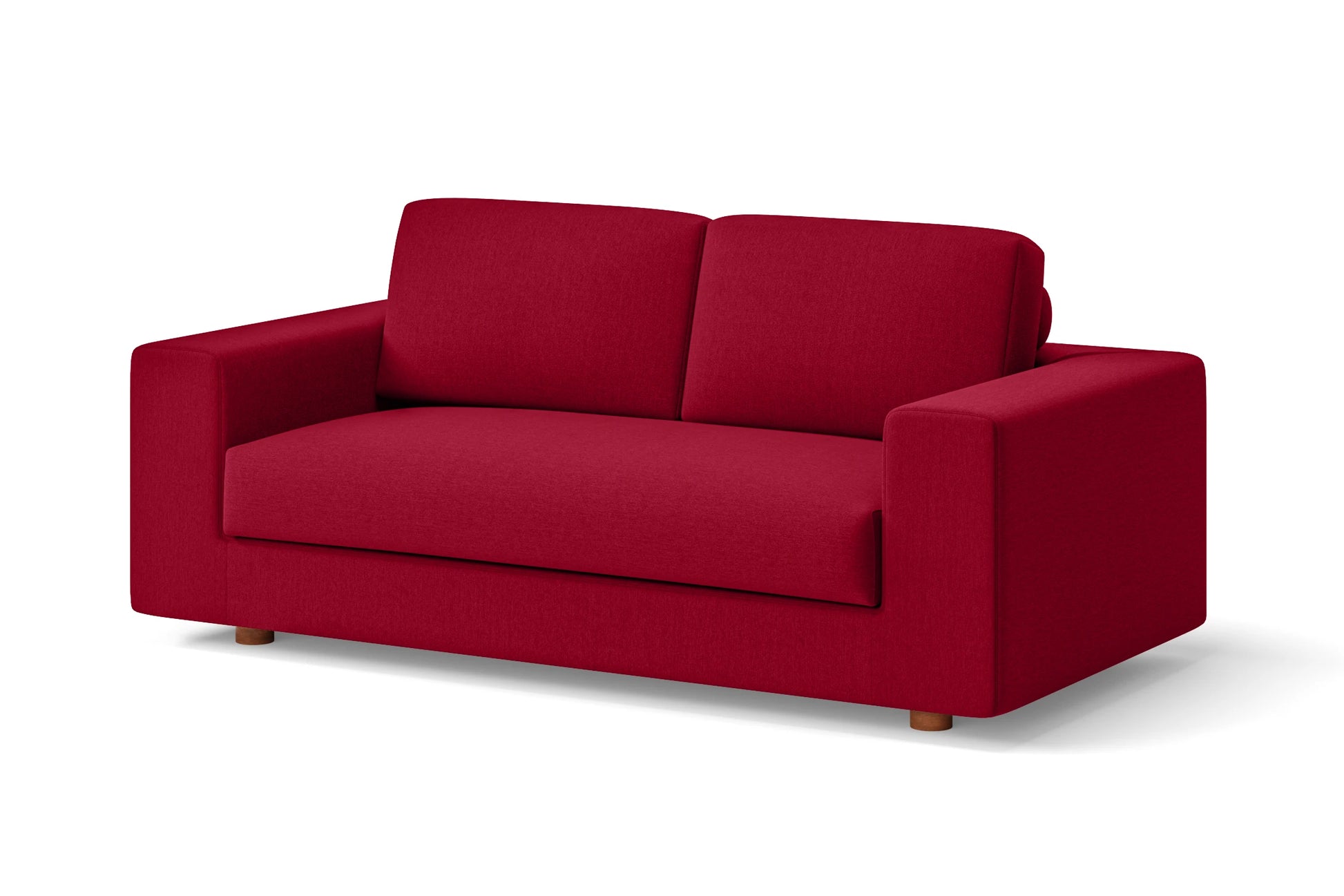 Arezzo 2 Seater Sofa Red Linen Fabric