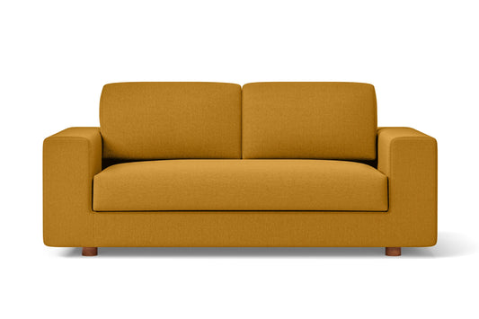 Arezzo 2 Seater Sofa Yellow Linen Fabric