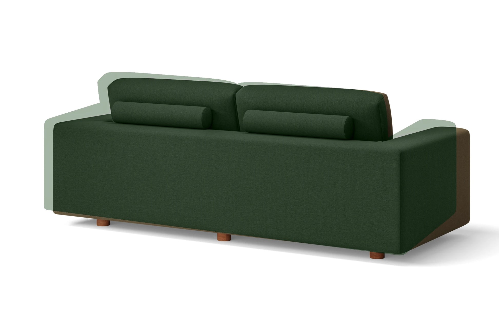 Arezzo 3 Seater Sofa Forest Green Linen Fabric