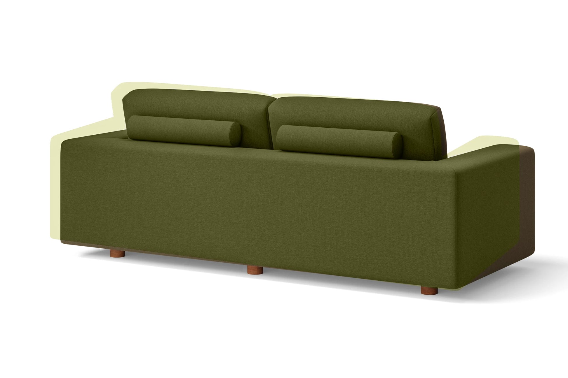 Arezzo 3 Seater Sofa Olive Linen Fabric