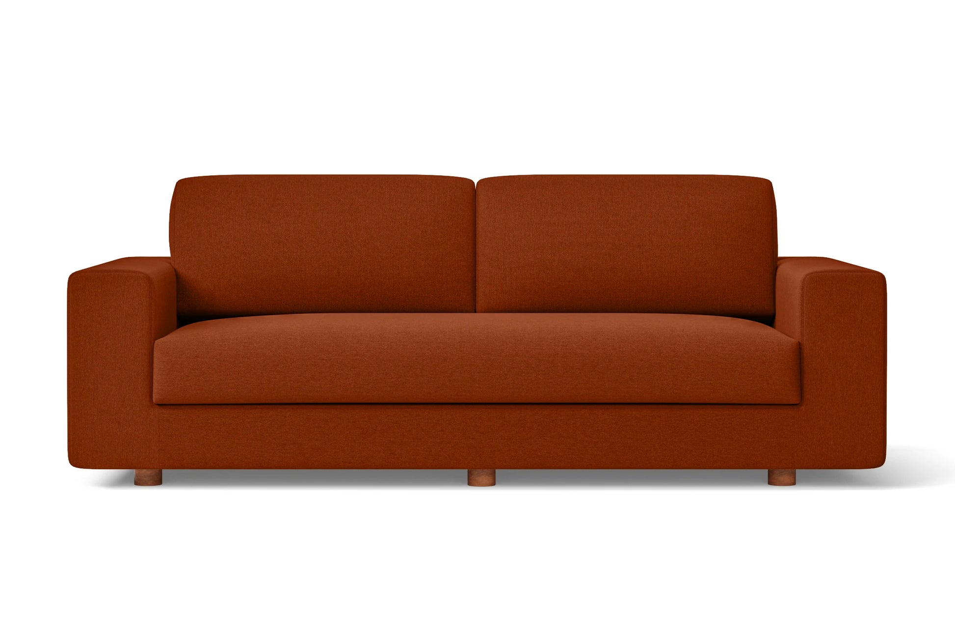 Arezzo 3 Seater Sofa Orange Linen Fabric