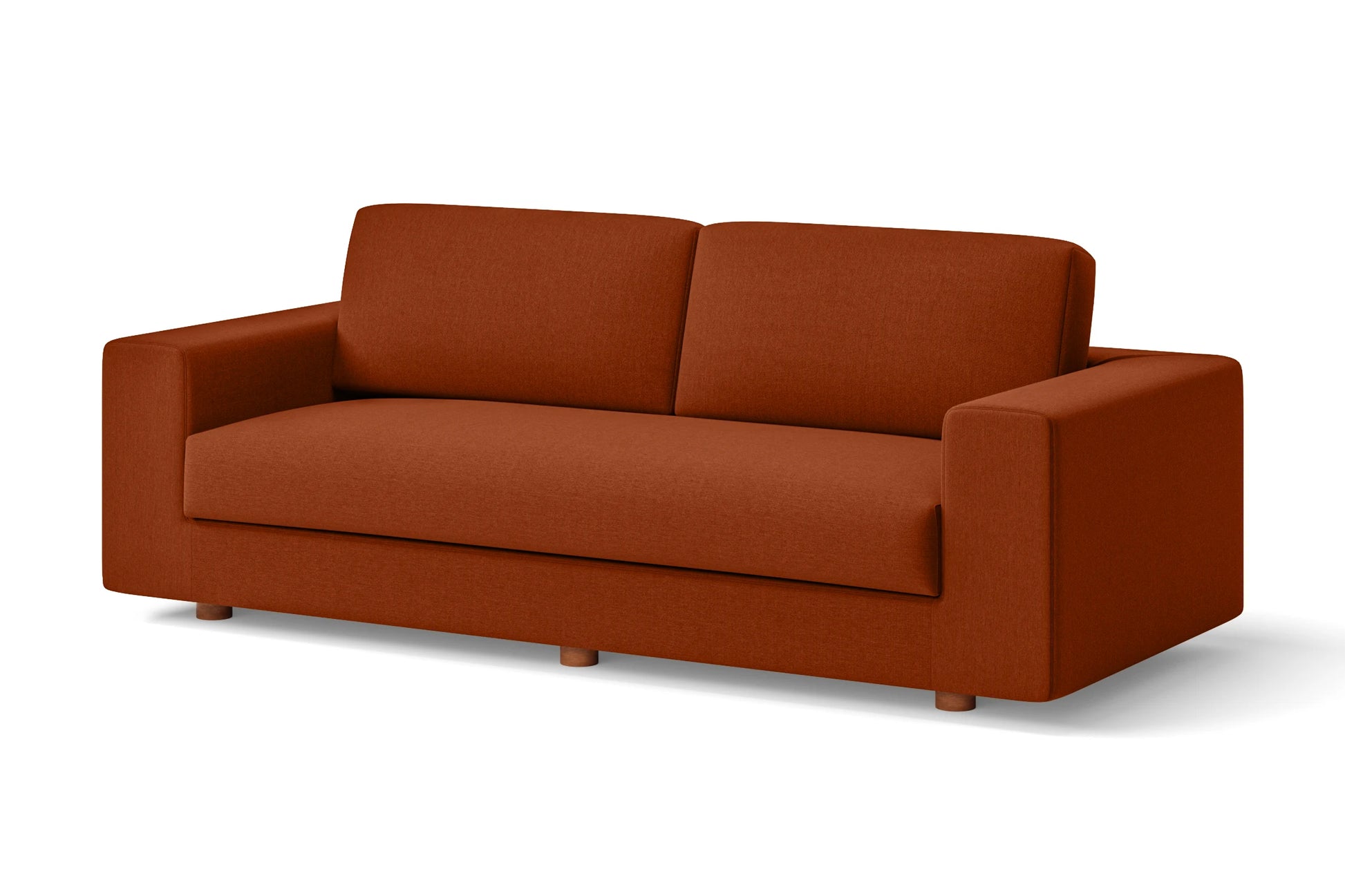 Arezzo 3 Seater Sofa Orange Linen Fabric