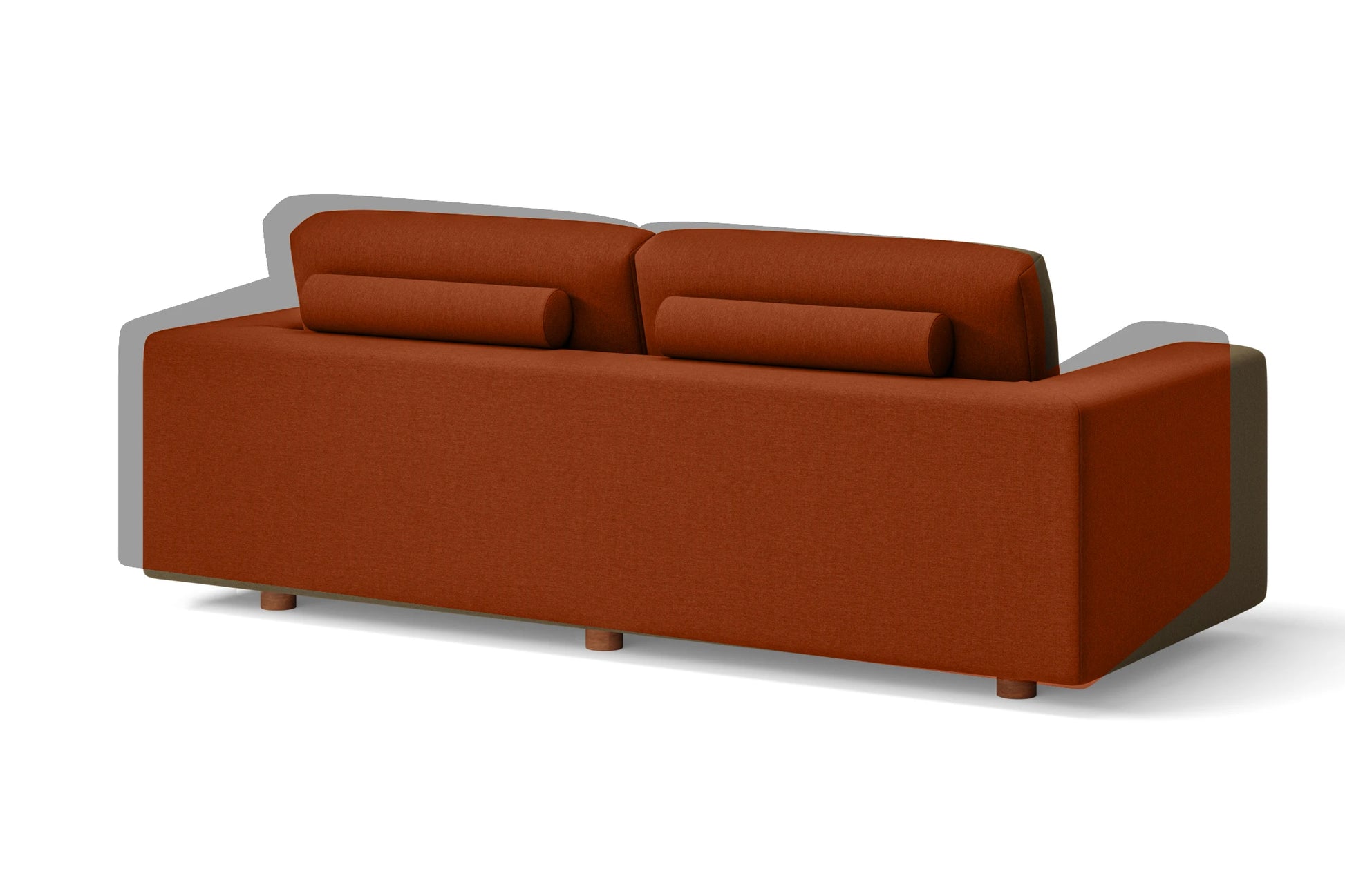 Arezzo 3 Seater Sofa Orange Linen Fabric