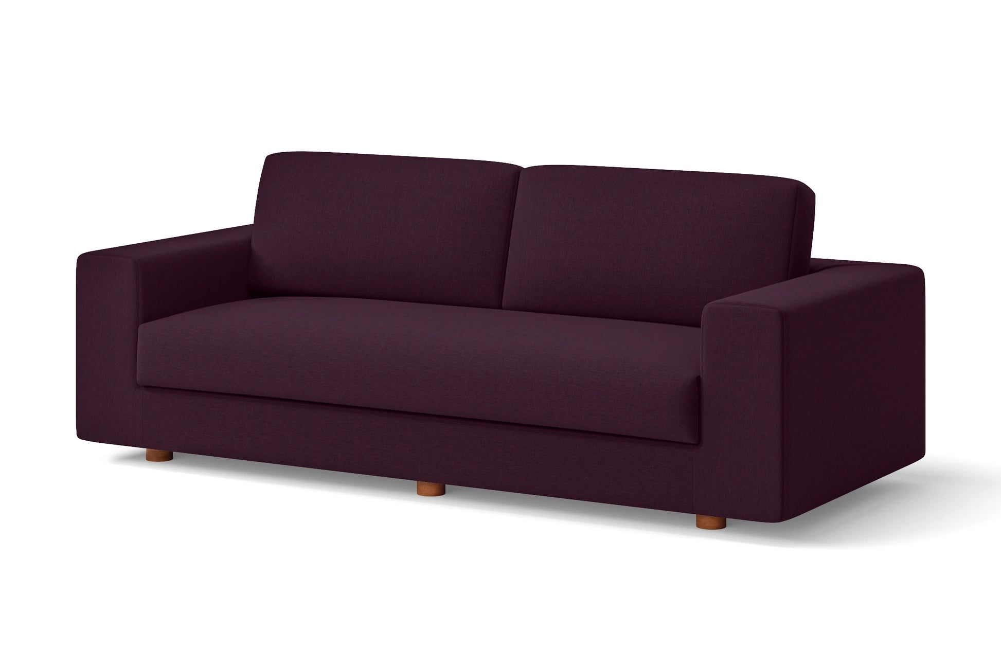 Arezzo 3 Seater Sofa Purple Linen Fabric