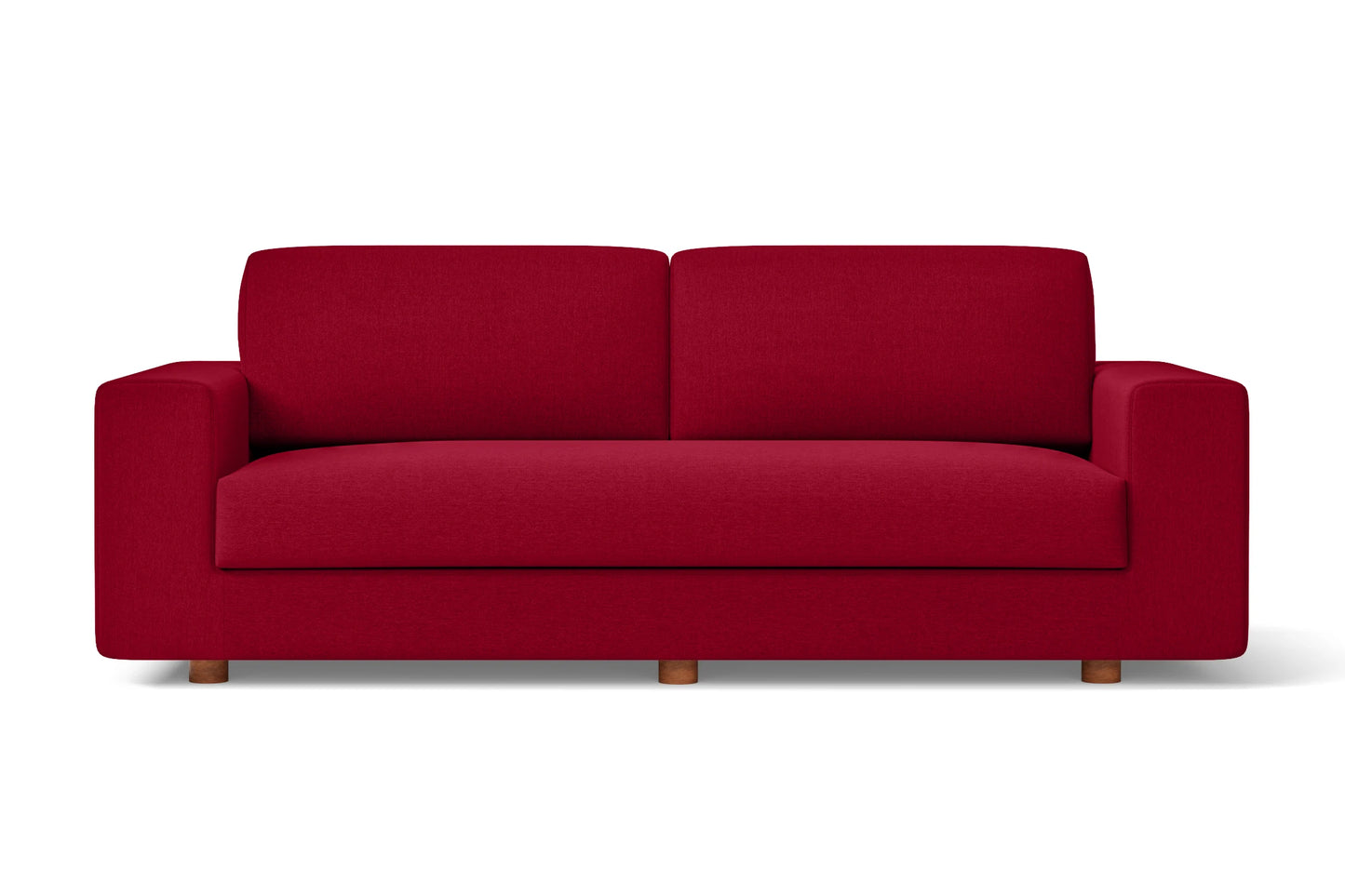 Arezzo 3 Seater Sofa Red Linen Fabric