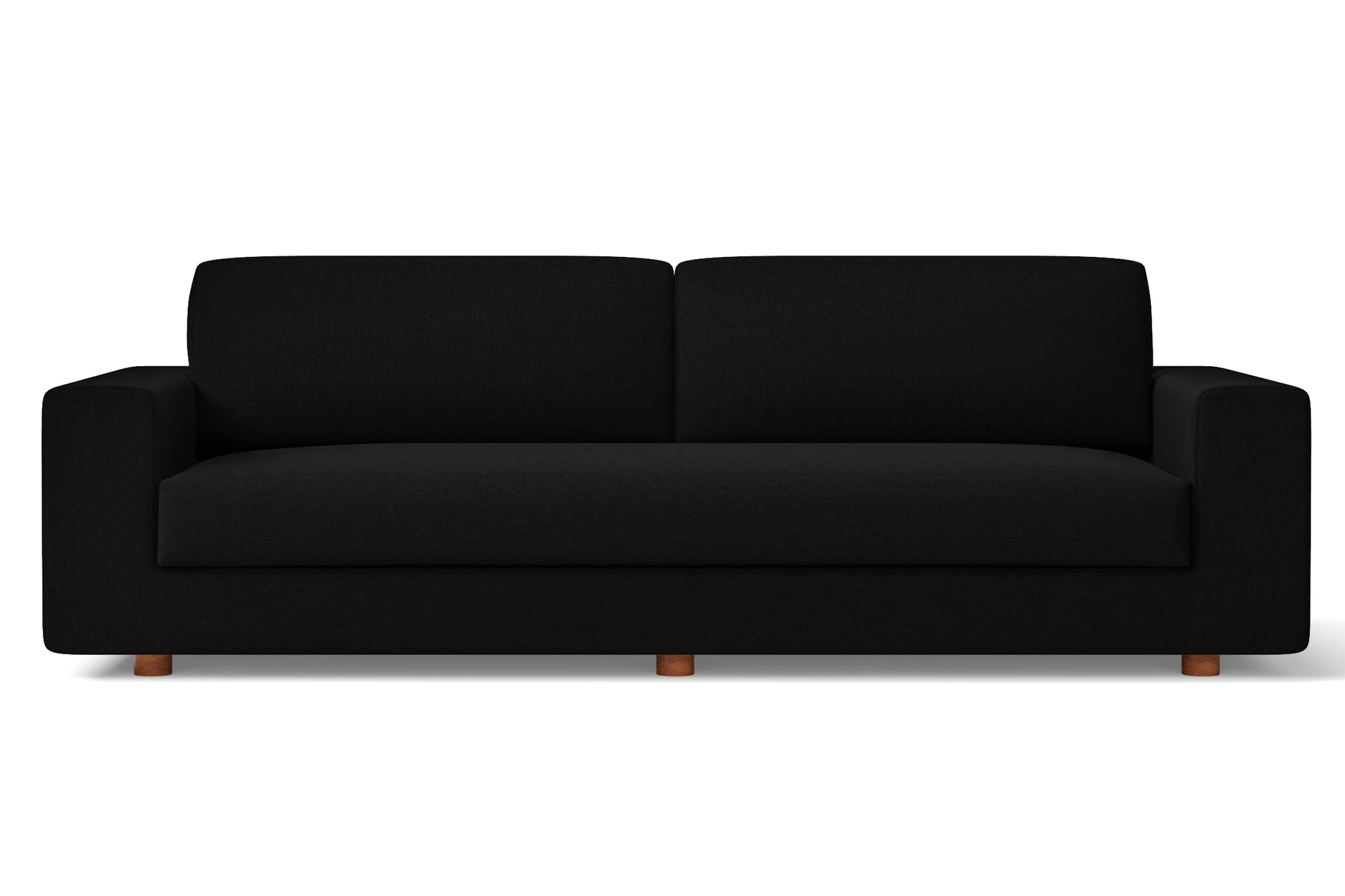 Arezzo 4 Seater Sofa Black Linen Fabric