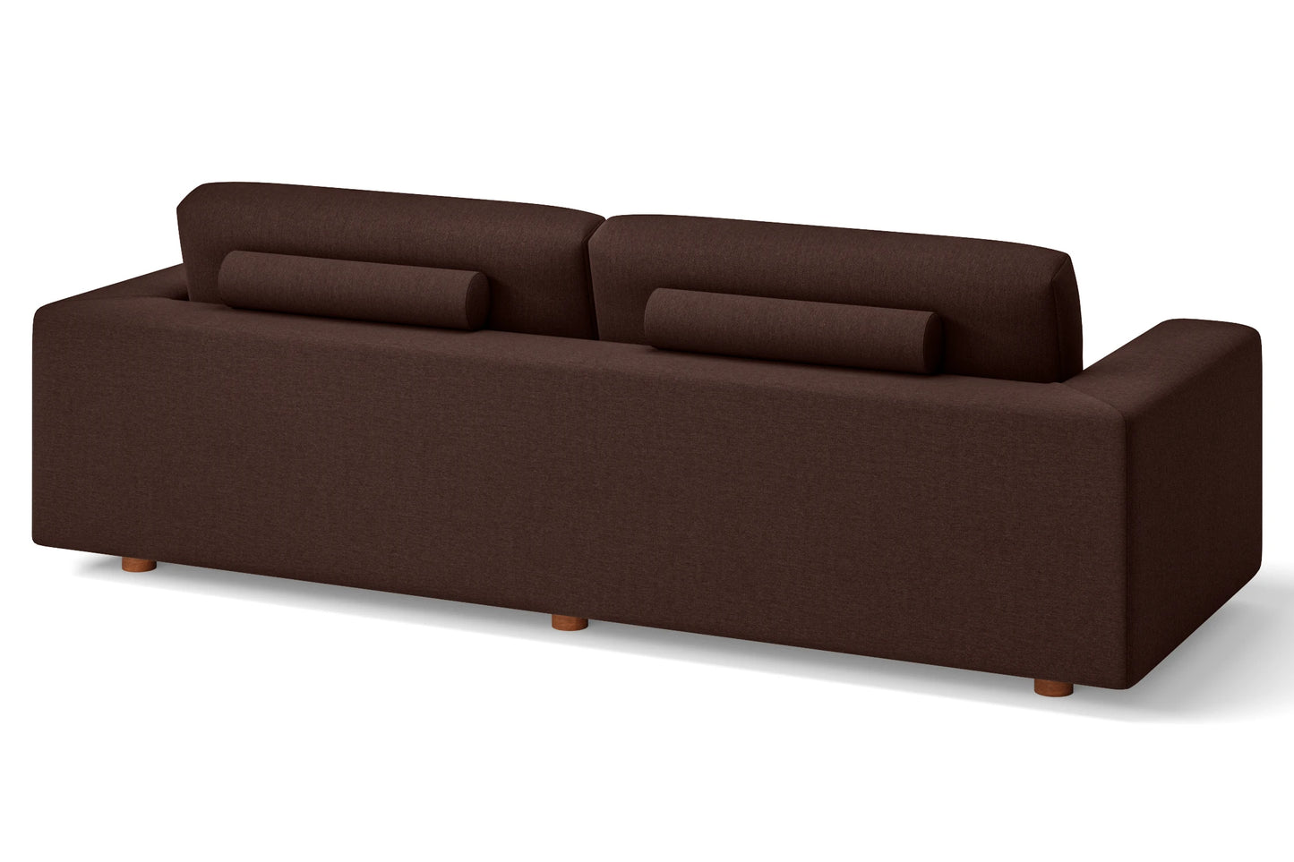 Arezzo 4 Seater Sofa Coffee Brown Linen Fabric