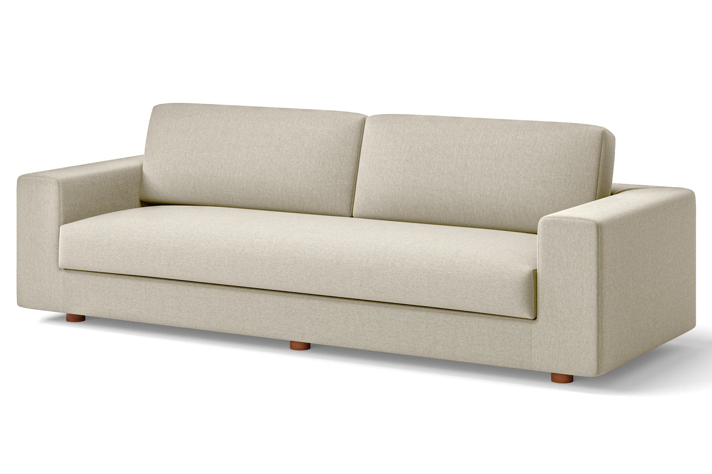 Arezzo 4 Seater Sofa Cream Linen Fabric