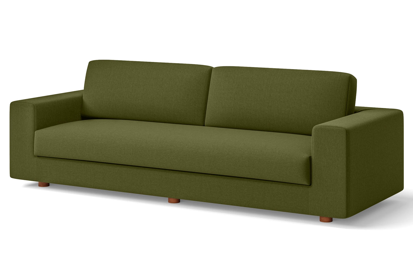 Arezzo 4 Seater Sofa Olive Linen Fabric